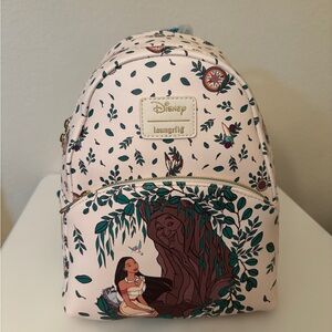 Loungefly Disney Pocahontas Backpack - Cream and Green